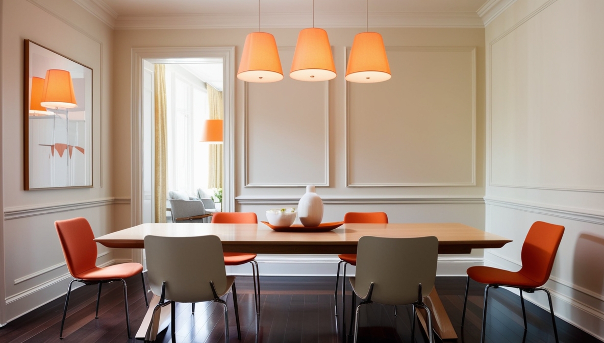 Orange Accent Wall